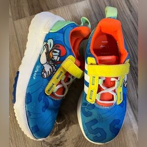 Adidas Kids Blue and Yellow Shoes. Size 12 Donald Duck! Perfect for Disney